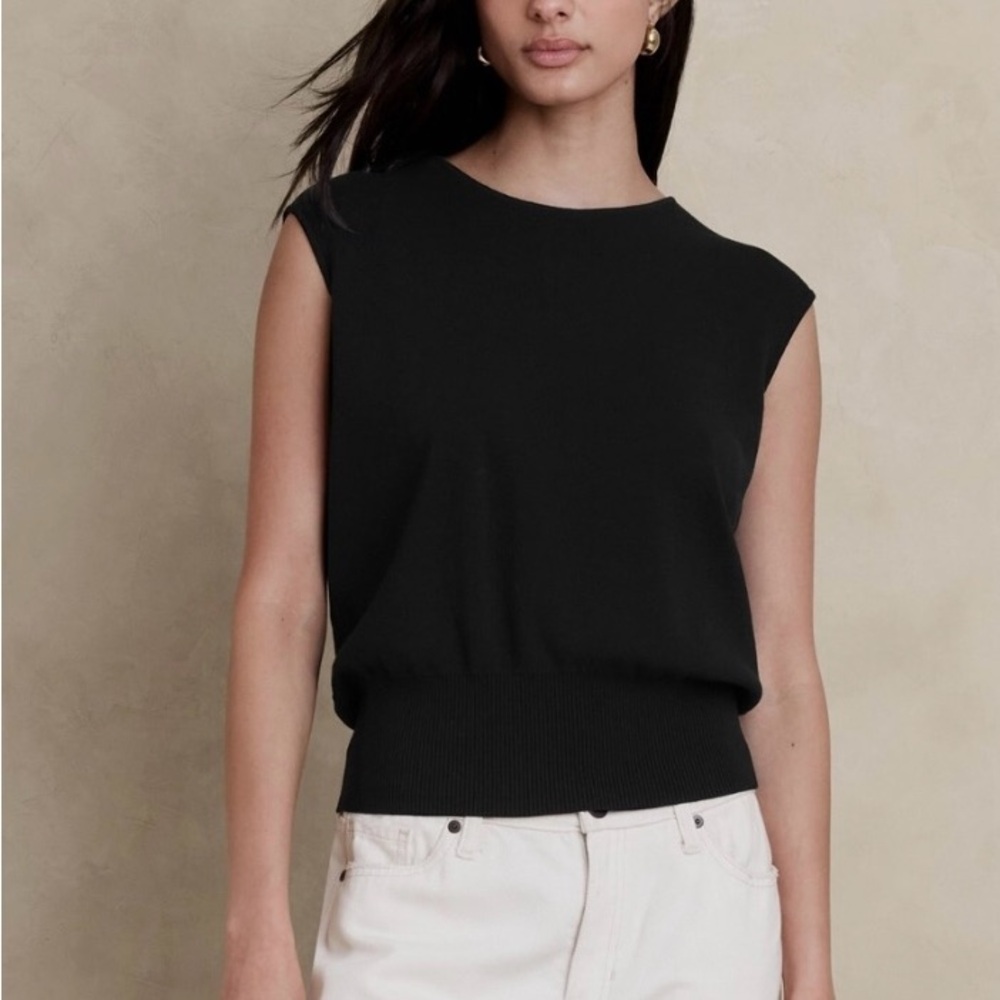 Banana Republic Elsa Drape Back Sleeveless Sweater